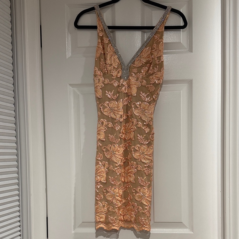 Italian Designer Elegant Floral Design Dress